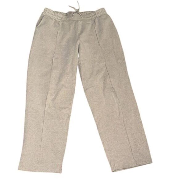 A New Day Womens cream Drawstring Waist Tapered Pants Size S Cotton Blend - Picture 2 of 7
